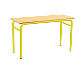 Table Scolaire Biplace sans Casier 120 x 45 x 73 cm Réf. B1882