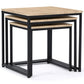 LOT DE 3 TABLES BASSES GIGOGNES 35/40/45 DESIGN INDUSTRIEL