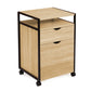 CAISSON DE BUREAU SUPPORT IMPRIMANTE 2 TIROIRS DESIGN INDUSTRIEL Réf B2762
