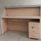 Bureau comptoir d'accueil avec caisson Réf. B1816