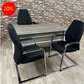 Ensemble Bureau CASABLANCA avec Retour et caisson et chaises Réf. B1808