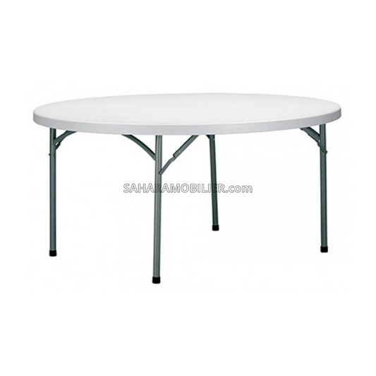 TABLE TRAITEUR EN POLYCARBONNAT PLIABLE RONDE Réf. B2043