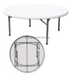 TABLE TRAITEUR EN POLYCARBONNAT PLIABLE RONDE Réf. B2043